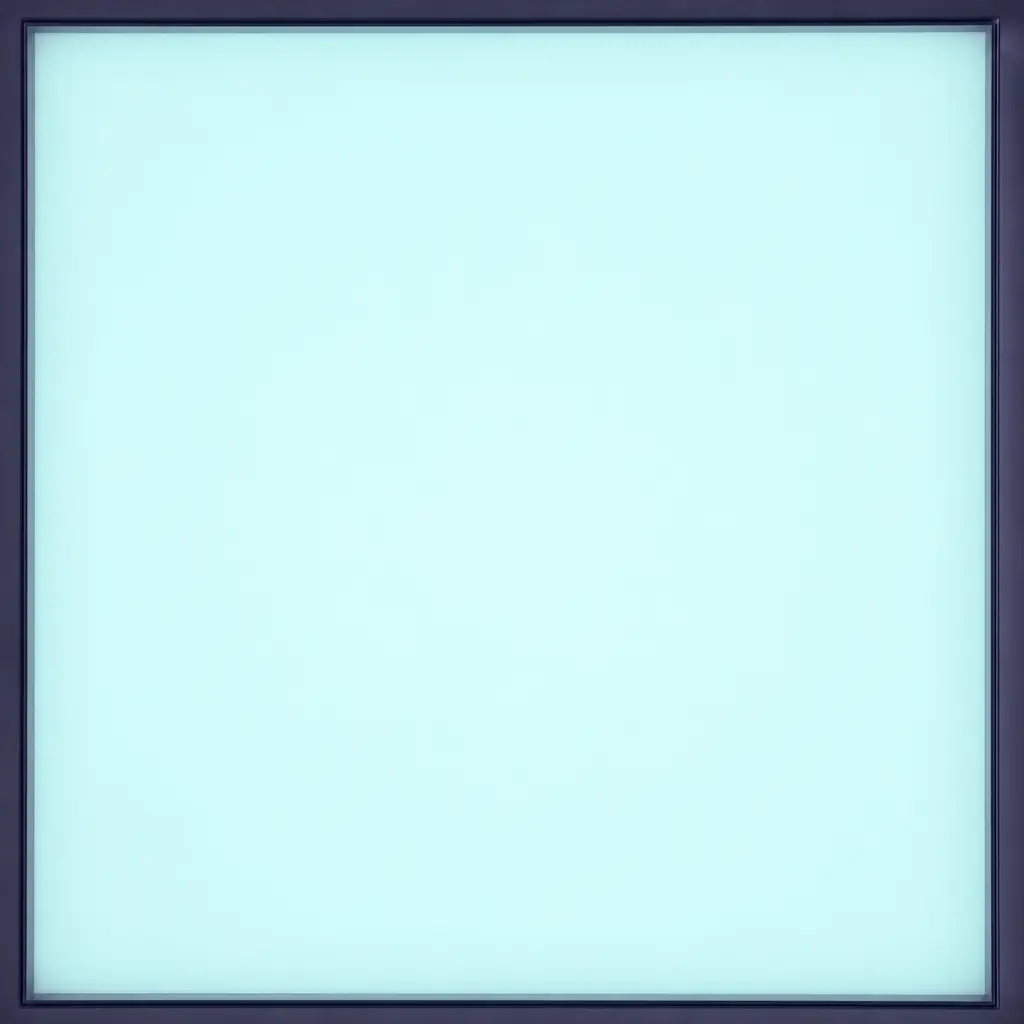 The even glow of an empty viewing panel